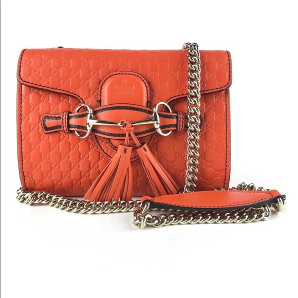 gucci orange crossbody bag